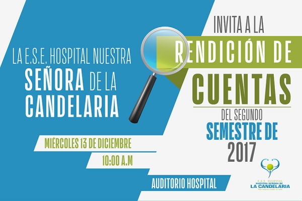 Rendici&oacute;n de Cuentas - Segundo Semestre 2017
